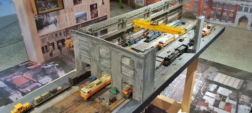 你要是不說,我還真以為這是臺北的火車整備車間 模型